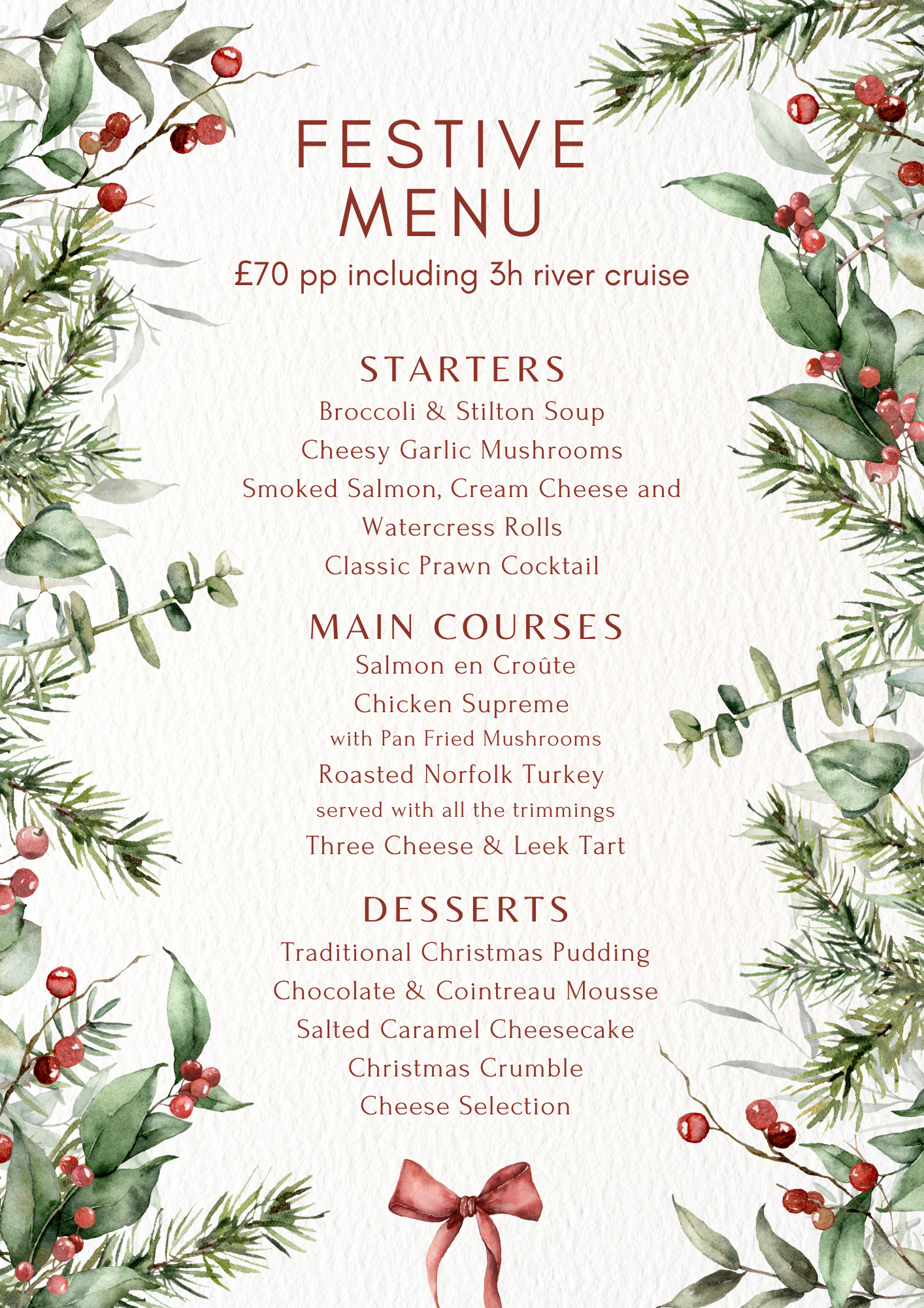PNG Festive Menu 2025